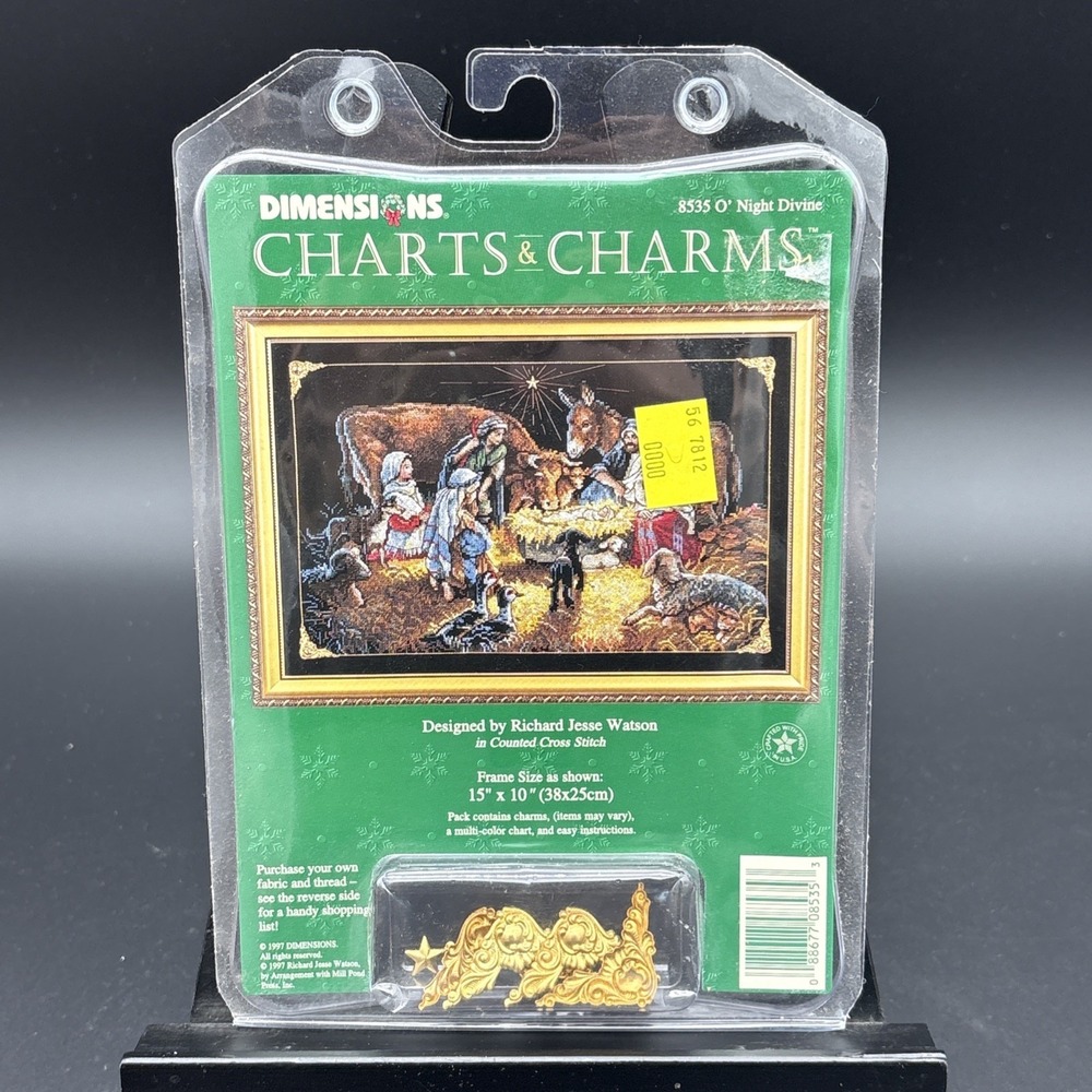 Dimensions 8535 O' NIGHT DIVINE Charts & Charms Counted Cross Stitch NEW